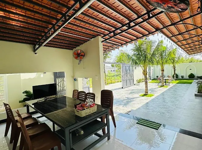 Вилла Ngoc Chau Chi Nhanh 2 - 4 Phong Ngu, Co Bep, Phong An, Phong Khach, Mien Phi San Bbq Va Bai Xe O To Rong Rai Фантхьет